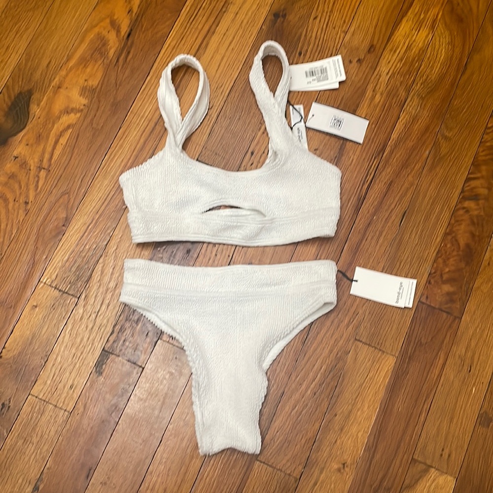Bond Eye Australia white bikini set brand new with tags